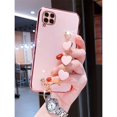 thumbnail image 4 of Para Samsung Galaxy A11 A12 A22 4G A22 5g A32 A52 A72 M22 M62 Funda Blanda Chapada De Lujo Con Cadena De Amor Anti Caída Protectora Para Teléfono Móvil, 4 of 4