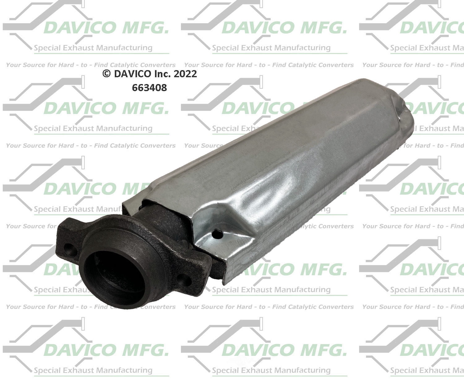 Davico Mfg 663408 Stand alone Exact-Fit exhaust manifold