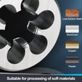 thumbnail image 6 of M9 x 1mm Round Threading Die, Metric Right Hand Alloy Steel Machine Thread, Non-Adjustable Repair Screw Cutting Tool for Mild Steel, Copper, Aluminum, 6 of 7
