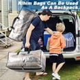 thumbnail image 5 of Moving Bags 90L - 8 Clear Heavy Duty Extra Large Storage Bags for Clothes - Packing Bags with Backpack Straps Strong Handles Zippers - College Travelling Christmas Storage Moving Totes, 5 of 5