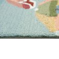 thumbnail image 4 of Liora Manne Frontporch Beach Umbrellas Indoor Outdoor Area Rug Aqua, 4 of 5