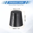 thumbnail image 2 of 6 Pack Silicone Rubber Tapered Plug, 20mm to 26mm High Temp for Hole Plugs, Spraying, Coating, 25mm, 2 of 6