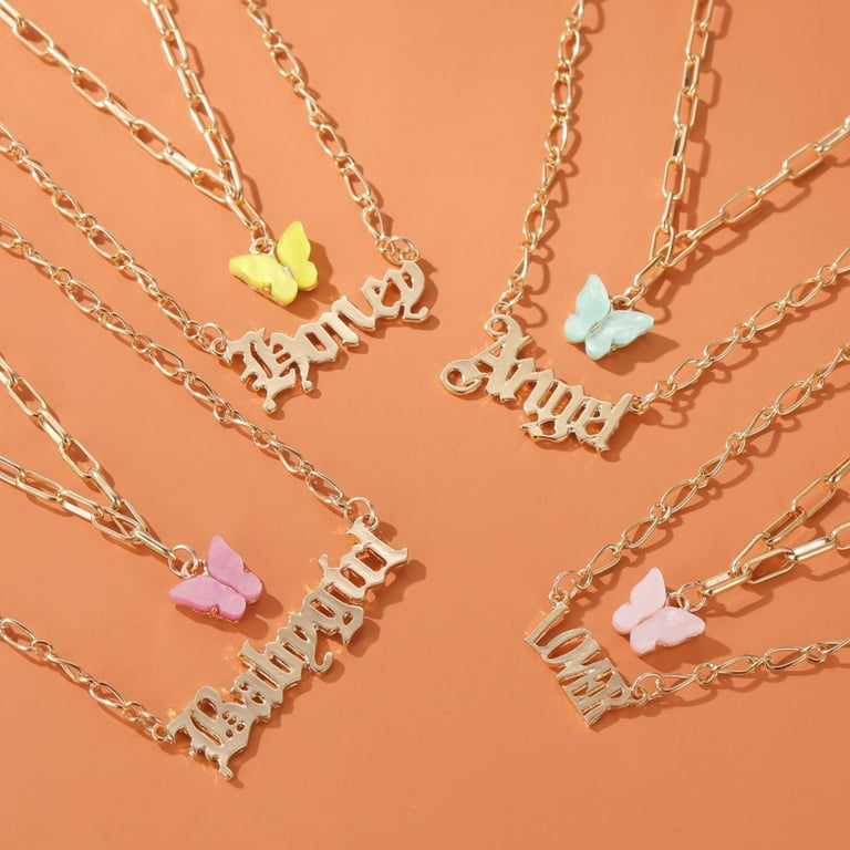Angel butterfly necklace deals