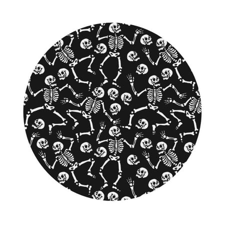 

Matuu Skeletons Dancing for Cup Coasters Set of 6 Leather Coasters Desk Coasters for Office Measures 4” x 4” Round Shape