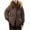 Brown, variant on Womens Coats Fall And Winter Big Hair Collar Lapel Fashion-padded Long-sleeved Jacket Cute Clothes Winter Coat for Women,Womens Zip Up Jacket Ladies Tops M
