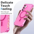 thumbnail image 5 of Decase Translucent Matte Shockproof Case for Samsung Galaxy S25+,Wireless Charging,Anti-Scratch,Shock Absorbent,Full Protection,Mag-Safe Translucent Back Cover for Samsung Galaxy S25+,Rose, 5 of 6
