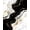 Black White Gold, Pattern 3, variant on ODIKA 4'x6' Washable Area Rug Black White and Gold Abstract Design Modern Brushstroke with Bold Shapes Motif for Dorm Room, Small Living Stain Resistant Low Profile, Easy Care