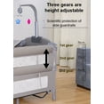 thumbnail image 6 of Deluxe Baby Play Portable Infant Playard,Baby Crib with Bassinet & Changing Table,Magic Fold,Adjustable Height for Newborn to Toddlers,Unisex,Grey, 6 of 12