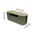 thumbnail image 4 of Desktop Cable Management Box, Sturdy Plastic Power Strip Organizer with Ventilation for Wires, 4 of 6