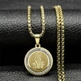 thumbnail image 6 of Catholic San Judas Medal Pendant Necklace for Women Men 14K Yellow Gold Saint Jude Chain Jewelry collar hombre, 6 of 7