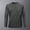 Dark Gray, variant on Men's Ice Silk Fitness Base Layer Long Sleeve T-Shirt Big and Tall Round Neck Sports Top