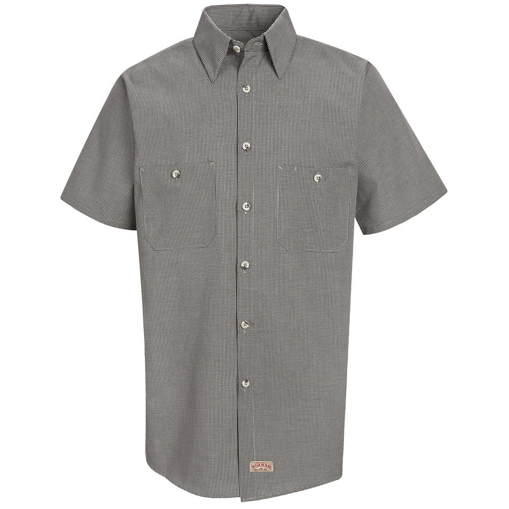 Red Kap Red Kap® Men's Short Sleeve Microcheck Uniform Shirt
