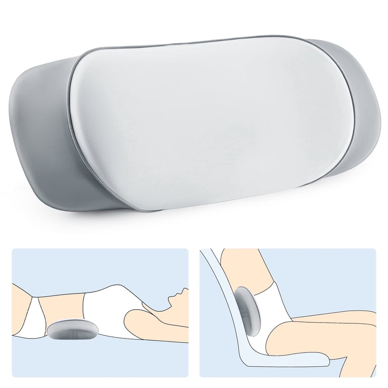 MOONORAH Memory Foam Lumbar Support Pillow, Gray photo 1