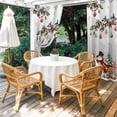 thumbnail image 4 of Outdoor Curtains for Patio Waterproof, Grey Christmas Snowman Outdoor Privacy Panels Grommet, Xmas Snowflake Elk Tree Balls Blackout Outside Curtains for Porch/Cabana/Pergola/Gazebo 54"x108", 1 Panel, 4 of 8