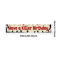 thumbnail image 2 of Horror Themed Blood Splatter Banner with Hand Silhouettes Birthday Party Backdrop Decoration Photography Props for Themed Parties Spooky Celebrations and Horror Events, 2 of 6