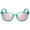 Turquoise | Rose Gold Mirror, variant on Square Polarized Mirrored Sunglasses for Women Colorful 80's Anti-Glare TR90 Frame UV Protection Sun Glasses