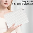 thumbnail image 5 of Allytech Case for iPad 9th/8th/7th Generation 10.2" 2021/2020/2019, Slim Luxury Diamond Pattern [Camera Protection] Shockproof Soft TPU Back Case - White, 5 of 7