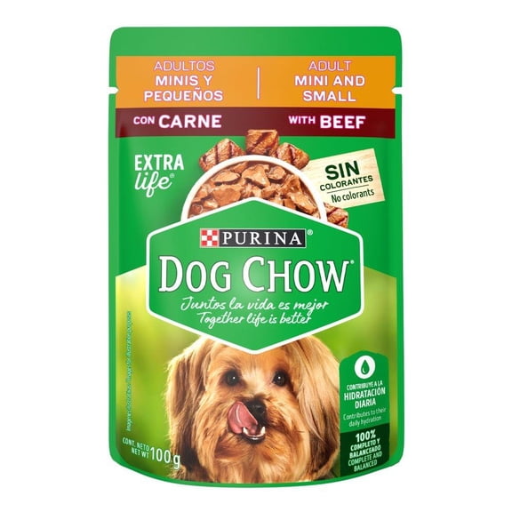 Alimento para Perro Purina Dog Chow Adulto Razas Pequeñas Sabor Carne 100 g
