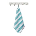 thumbnail image 4 of Kitchen Towels with Hanging Loop, Hanging Kitchen Towels, Soft Absorbent Small Kitchen Hand Towels, Striped Hanging Loop Hand Towels, Multipurpose Stripe Bathroom Hand Cloths 1Pcs, 4 of 5