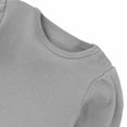 thumbnail image 3 of WRKEKC Baby Girl Romper Long Sleeve Ruffle Cuff Solid Color Snap Button Bodysuit for Infants 0-24 Months, 3 of 5