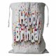thumbnail image 1 of ABPHQTO Cartel de papel de feliz cumpleaños sobre confeti Cesta de almacenamiento de vacaciones Bolsa de lavandería con cordón 45x60 cm, 1 of 3