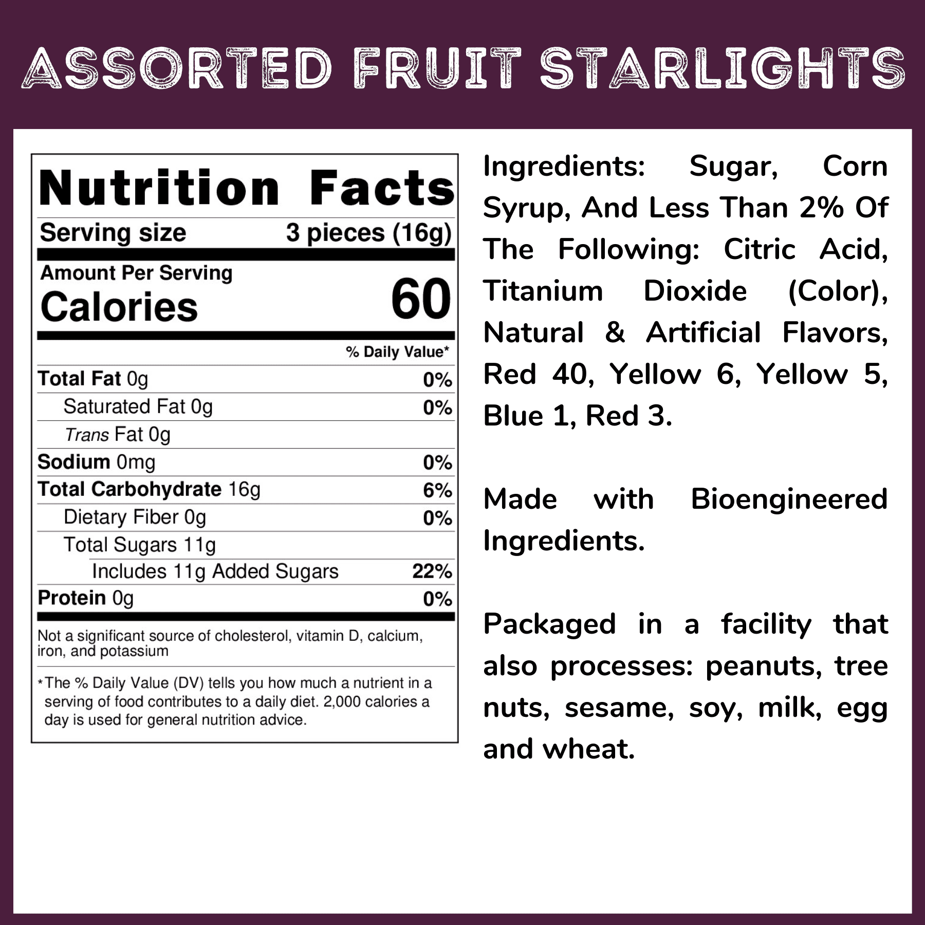 WinCrest Assorted Fruit Starlights - Wrapped Hard Candy - 5 Lb Case