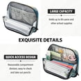thumbnail image 5 of Standing Pencil Case with Base Large Capacity Stationery Pouch Pen Bag with Zipper for Women Men Beautiful Glowing Deer, 5 of 7