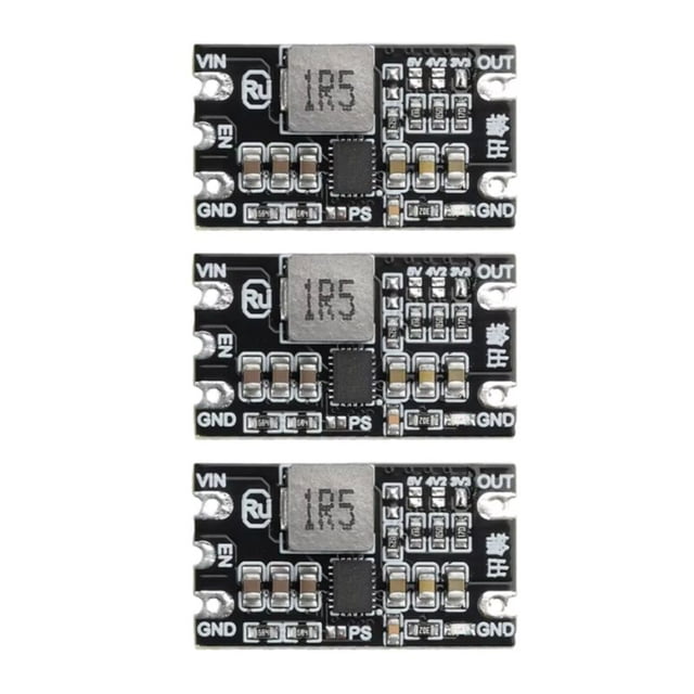 Módulo Elevador/Reductor DC-DC de 3 Piezas, Salida Ajustable de 1,8-5,5 V A 3,3 V, 4,2 V, 5 V, 3 A, Bajo Rizado, Elevador/Reductor, Módulo de Voltaje Constante.