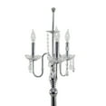 thumbnail image 6 of DecMode 63" 3 Light Silver Floor Lamp with White Microfiber Shade, 6 of 10
