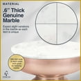 thumbnail image 2 of Finch Adler Metal Accent Side Table 16 Hourglass Shape Ivory White Rose Gold, 2 of 10