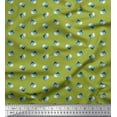 thumbnail image 1 of Soimoi Green Rayon Fabric Shells Ocean Printed Craft Fabric by the Yard 42 Inch Wide, 1 of 3