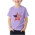 thumbnail image 6 of BFHHYA Youth 4th of July Tee Tops Patriotic Print Crew Neck Short Sleeve Shirts Boys Girls Summer Fashion Tees Shirts 3-15 Years, 6 of 6
