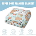 thumbnail image 3 of Capybara Blanket Cute Capybara Gifts for Girls Boys 50"×40", Soft Flannel Throws Blankets for Women Men, Funny Capybara Themed Stuff for Kids Adults Capybara Lovers Couch Bed Decor, 3 of 4