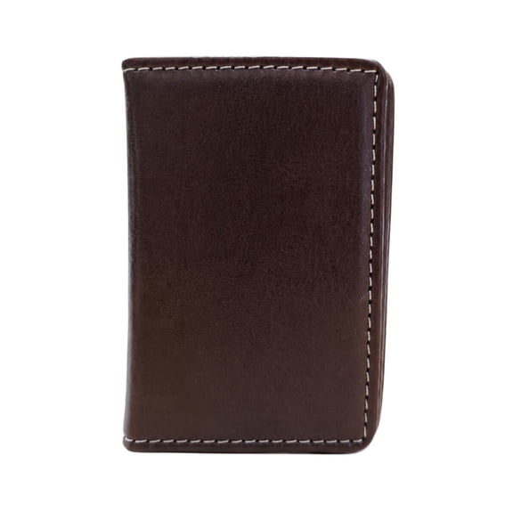 Men's Genuine Leather Wallet | Slim Bi-Fold Wallet with Multiple Card Slots & Cash Compartment | Durable Everyday Wallet for Men|BC1-Dark Brown