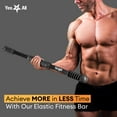 Yes4All MultiPurpose Elastic Fitness Bar For Bodyblade Training with
