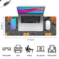 thumbnail image 5 of Long Mouse Pads for Desk,Gray Halloween Pumpkins Bats and Faces Desk Mats on Top Of Desks, Desk Mouse Pad Extra Large with 3mm Non-Slip Base and Stitched Edge for Gaming,Office,Work,Home 31.5"x11.8", 5 of 6