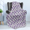thumbnail image 4 of Poppy Flower Soft Flannel Fleece Blanket, Illustrated Buds and Blossoms of a Spring Plant with Green Leaves Garden Art, Cozy Plush for Indoor and Outdoor Use, 70" x 90", Multicolor, by Ambesonne, 4 of 5