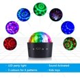 thumbnail image 4 of Bola de cristal giratoria activada por sonido para iluminación de discoteca multicolor, portátil, recargable por USB, agrega vitalidad a tus eventos y espacios, 4 of 8