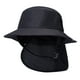 thumbnail image 2 of Sombrero de pescador ligero para surfear con correa para la barbilla, protección para el cuello, ala ancha, sombrero para el sol Negro, 2 of 7