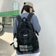 thumbnail image 4 of Mochila Universitaria Al Aire Libre Color Sólido Multibolsillos Unisex para Libro Portátil, 4 of 9