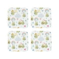 thumbnail image 2 of Balery 4 Pcs Green Blue Avocadoleather Coasters Set, Drink Table Cup Coasters For Living Room Kitchen Coffee Decor, 2 of 9