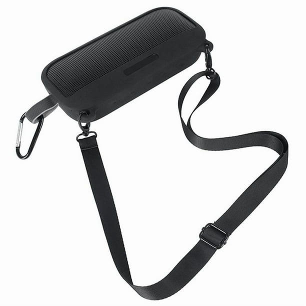 de Silicona Suave para Altavoz PortáTil SoundLink Flex Bluetooth con Correa para el Hombro y MosquetóN, Negro