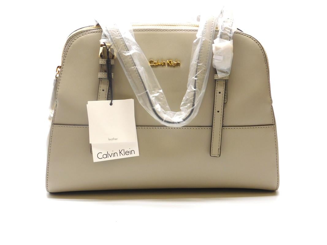 waarde Aandringen dans Calvin Klein Claudia Satchel Bag Leather - Walmart.com