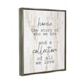 thumbnail image 5 of Stupell Industries Story Of Who We Are Uplifting Loving Home Quote Graphic Art Luster Gray Floating Framed Canvas Print Wall Art, Design by Kim Allen, 5 of 5
