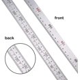 thumbnail image 2 of Stainless 90 Degree L Shaped Square Ruler Double Sided Ruler Metal Ruler 150 x 300 mm, 2 of 5
