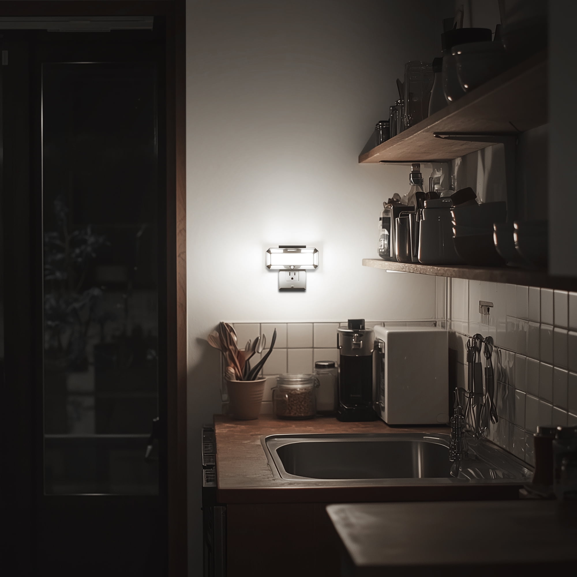 LOHASLED White Cool White 5000K Solar Style Dimmable Night Light