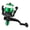 Green, variant on Wofarmy Lightweight Small Fishing Reel Model 200 with Adjustable Drag And 80 Meter Line Purple