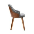 thumbnail image 4 of Porthos Home Hye Dining Chairs, Fabric Upholstery, Bentwood Legs (Set of 2), 4 of 6