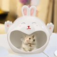 thumbnail image 3 of Milaget Pet Ceramic Hamster Bedding Hideout Nest Accessories for Small Animal Cute Shape Rabbit, 3 of 6