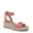 Coral, variant on SOUL Naturalizer Womens Gloria Espadrille Wedge Sandal - Medium & Wide Width
